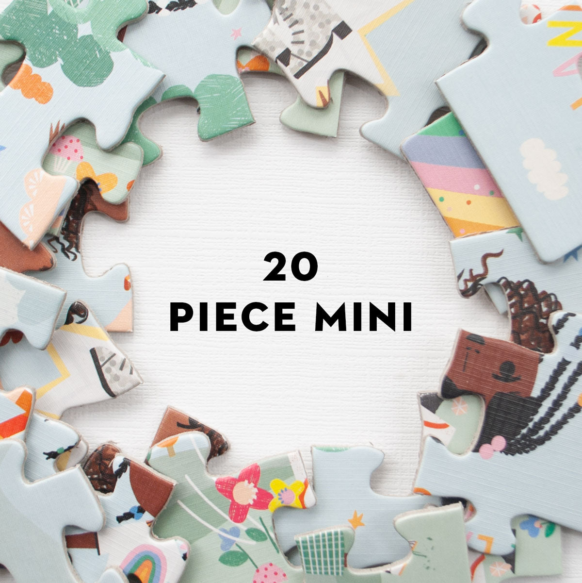 Mini Puzzle 20 pièces Merci, Piece & Love