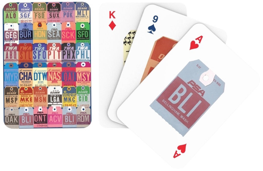 Baggage Tag Playing Cards
