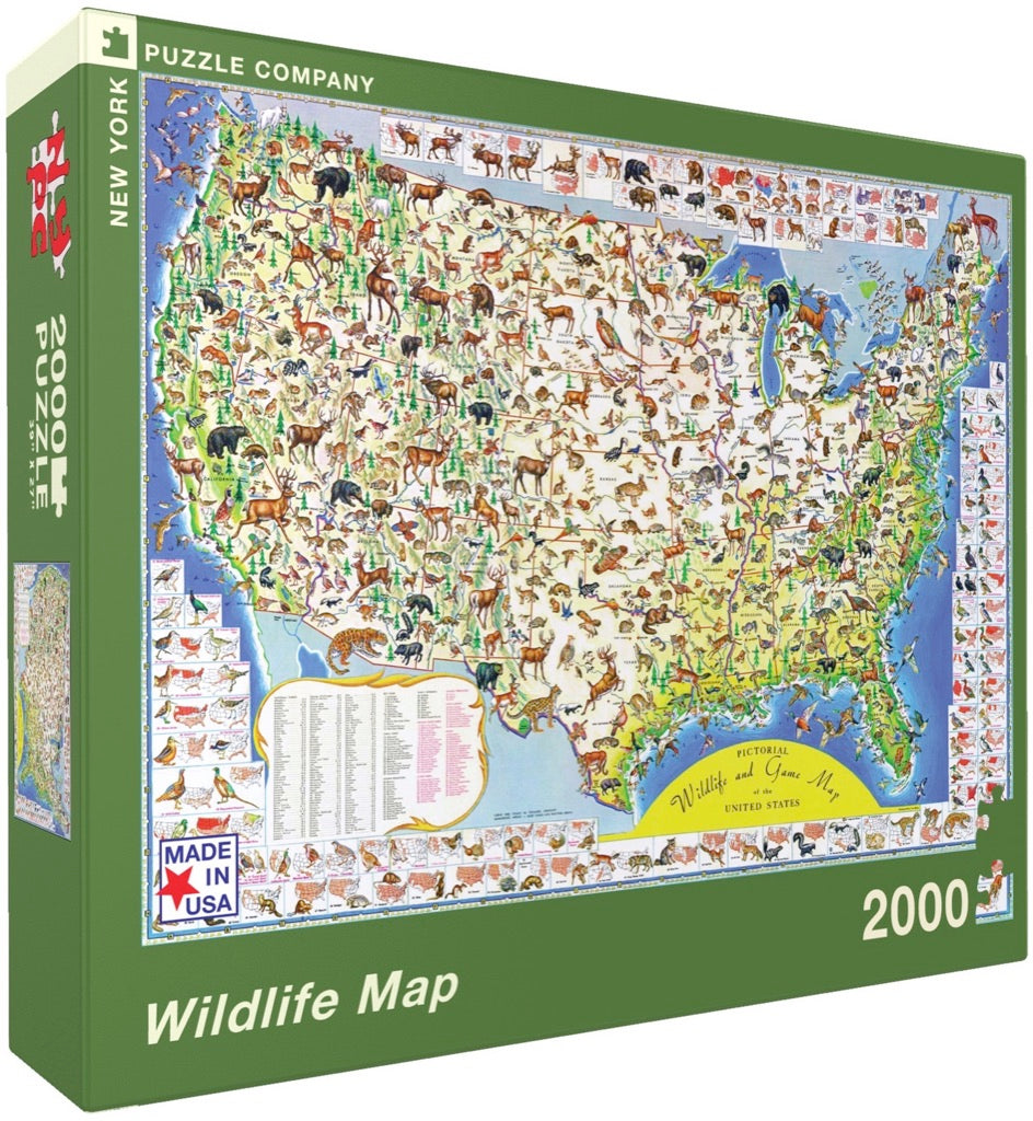 Wildlife Map – New York Puzzle Company