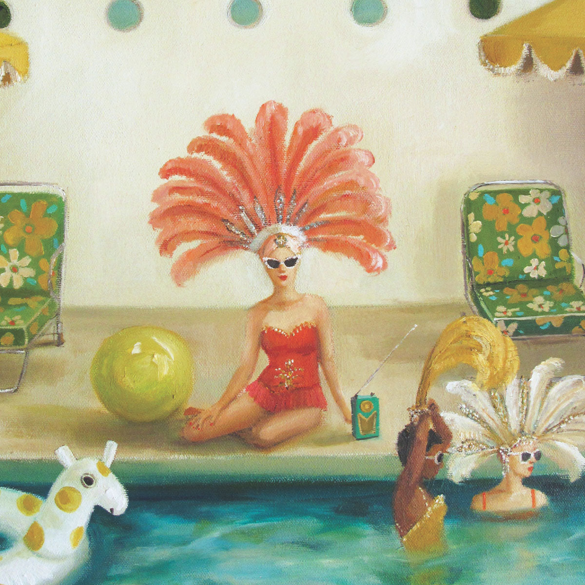 Janet Hill Poolside Jigsaw Puzzle Image