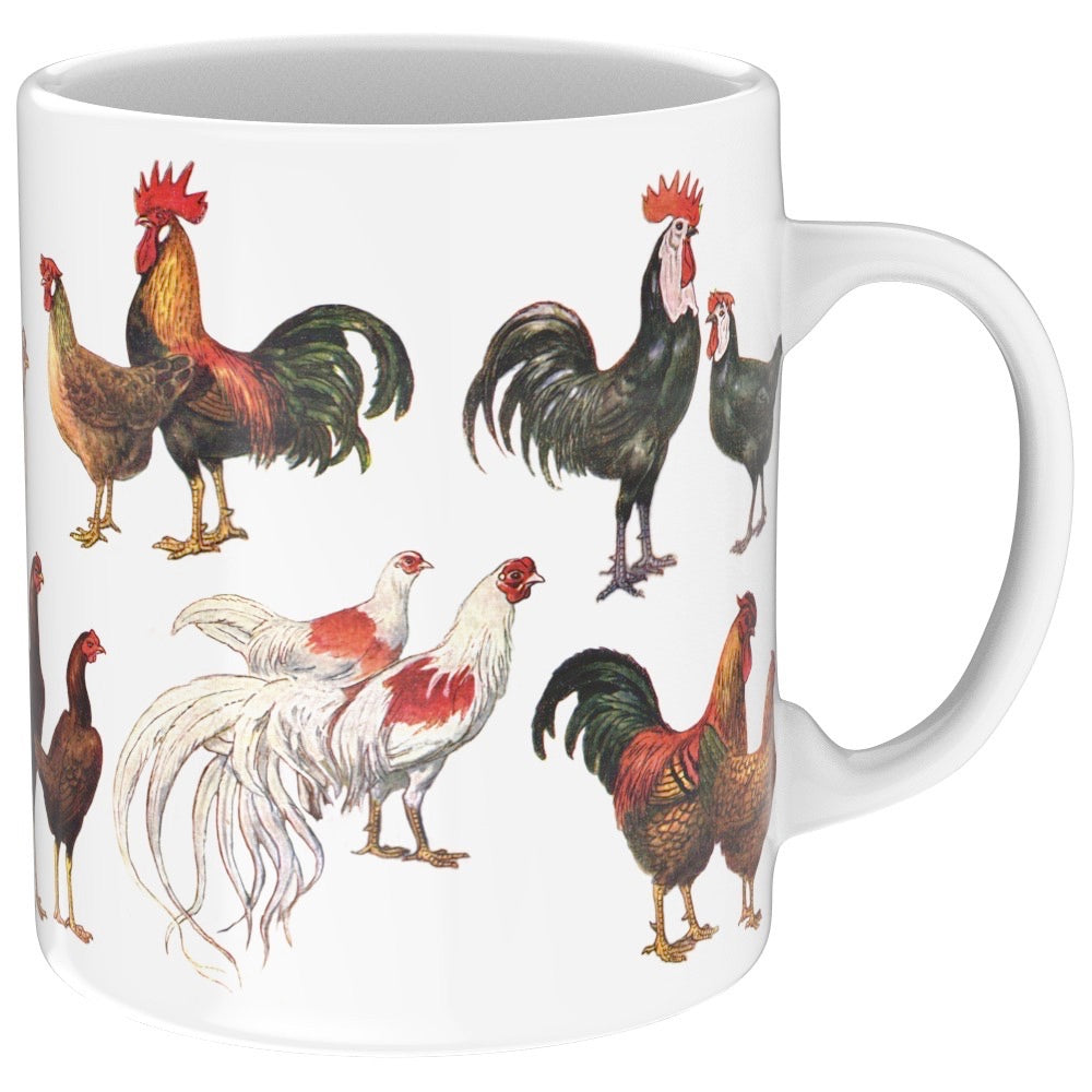 Chickens ~ Poules Mug Image 1