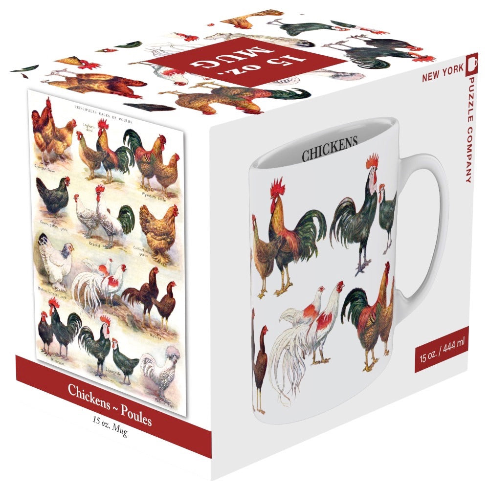 Chickens ~ Poules Mug Image 2