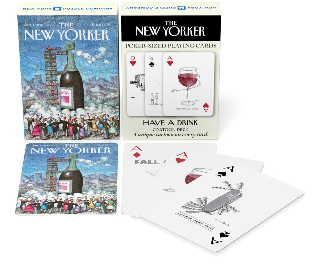 Have a Drink Cartoons Playing Cards New Yorker Single Standard