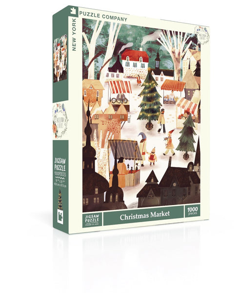 Christmas Market - 1000 Piece Adelina Lirius Jigsaw Puzzle – New