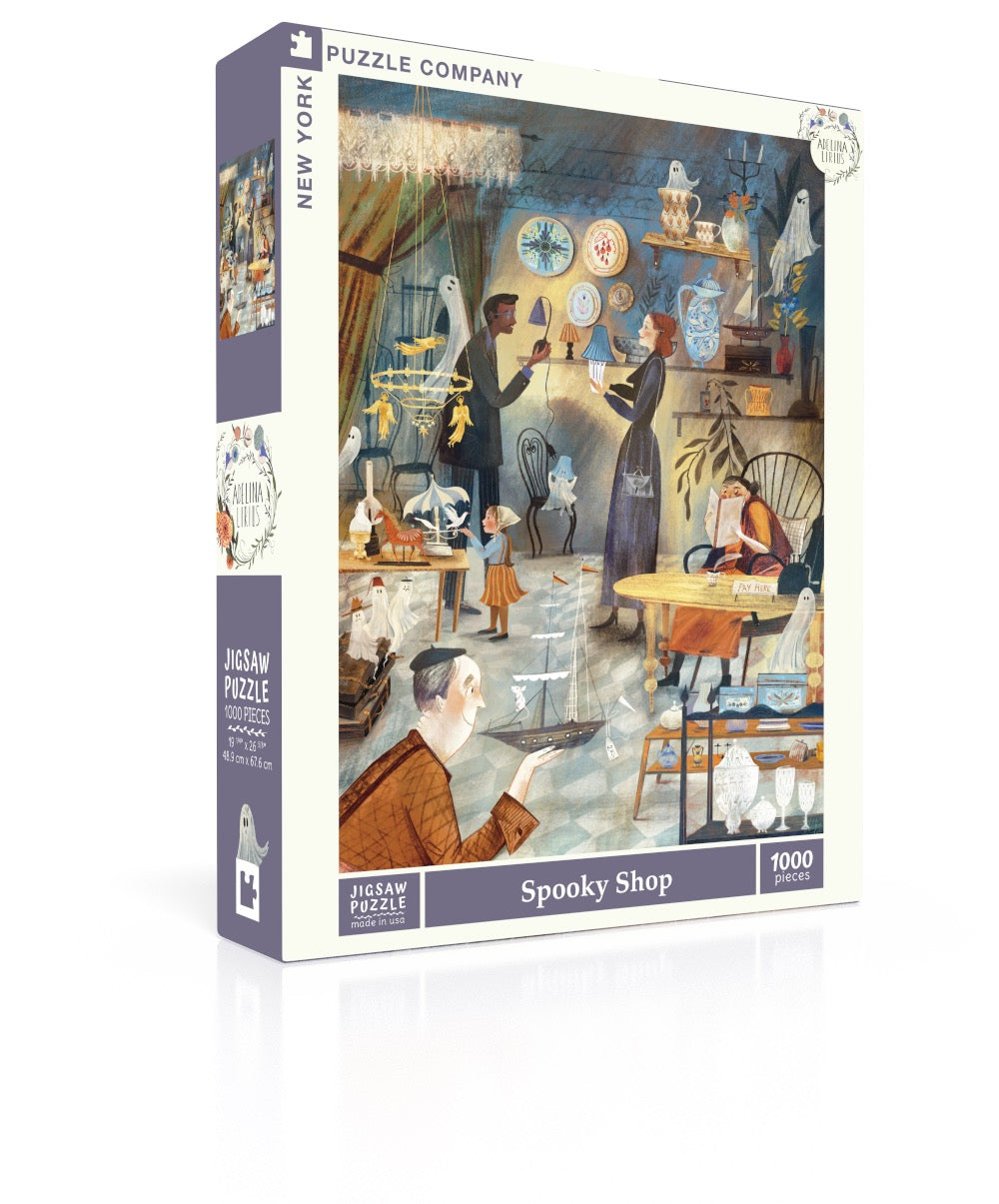Boardwalk Puzzles Bike Race 1000 Piece Jigsaw - Brooklyn Bridge Cycling Scene