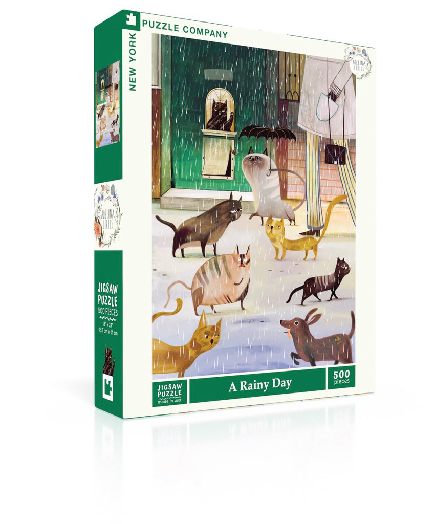 A Rainy Day - 500 Piece Adelina Lirius Jigsaw Puzzle – New York