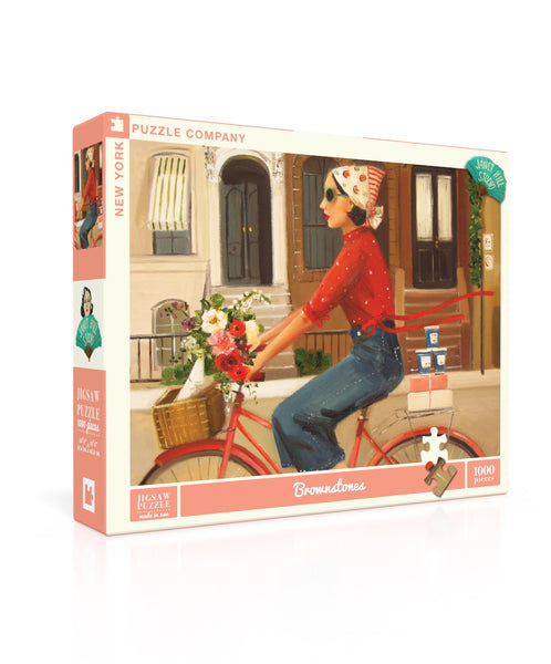Brownstones - 1000 Piece Janet Hill Jigsaw Puzzle – New York