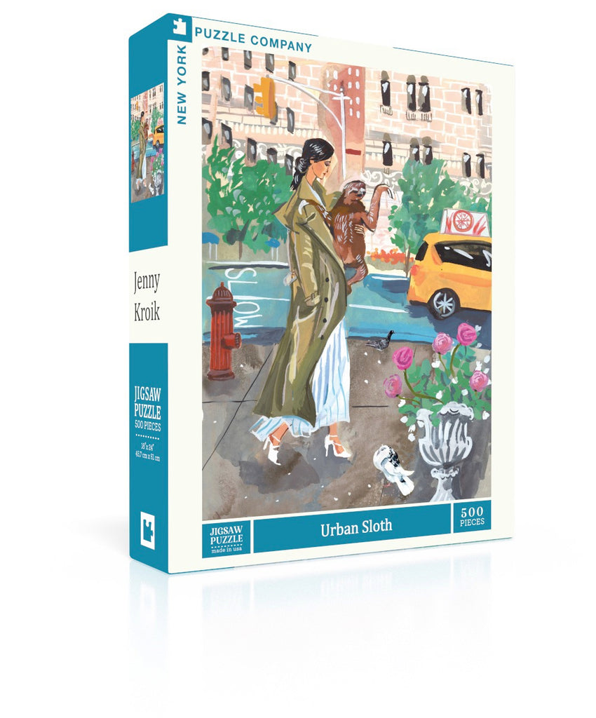 Urban Sloth - 500 Piece Jenny Kroik Jigsaw Puzzle – New York