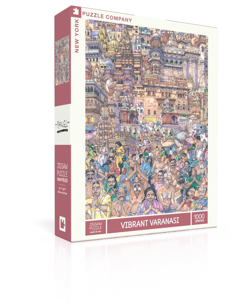 peace store　8枚 Vibrant Varanasi - 1000 Piece Max Tilse Jigsaw Puzzle – New