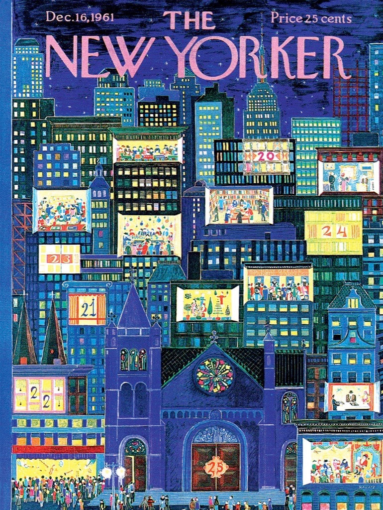 City Advent Calendar 1000 Piece New Yorker Jigsaw Puzzle New York