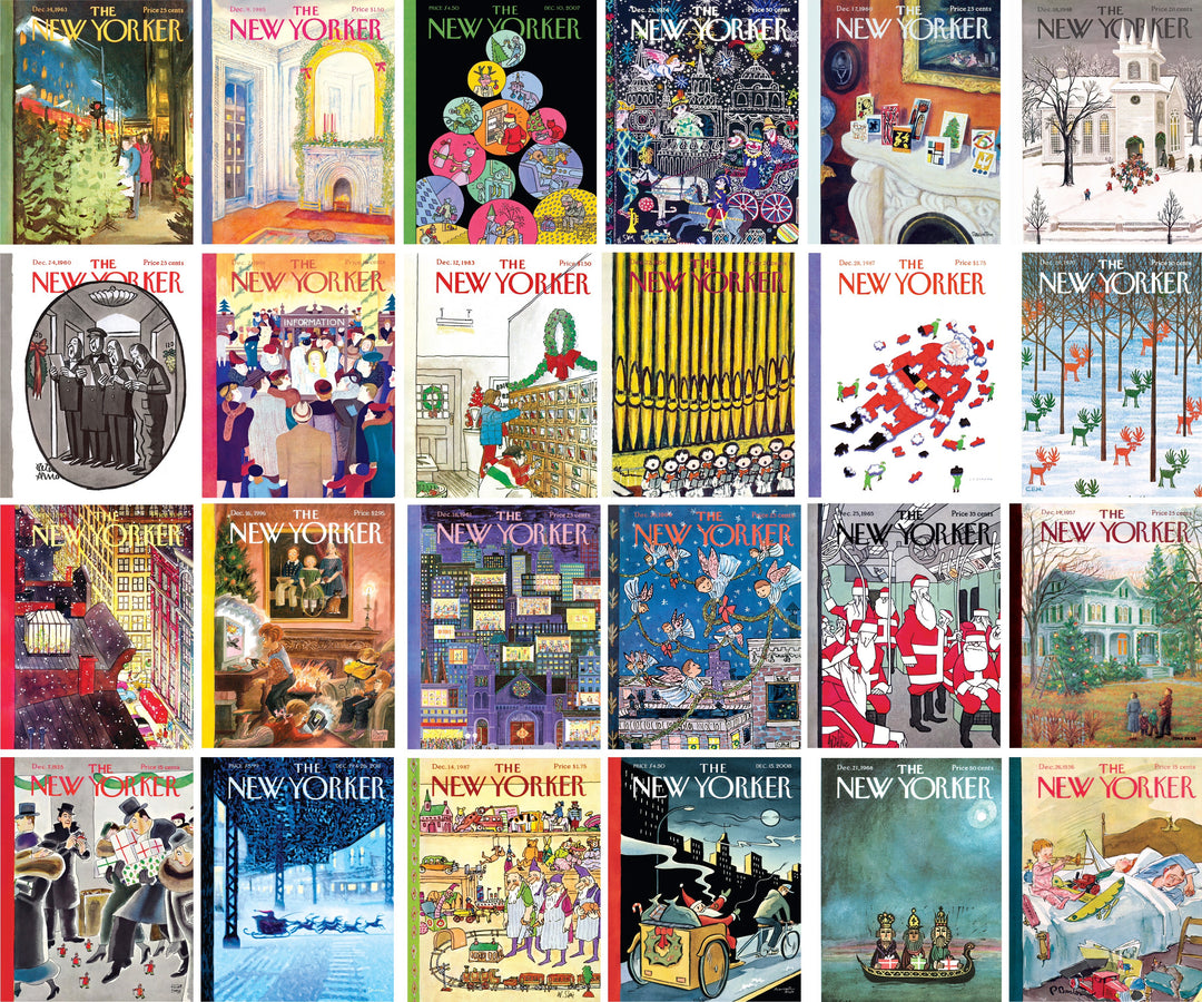 New Yorker Advent Calendar Set of 24 Mini Puzzles New York Puzzle