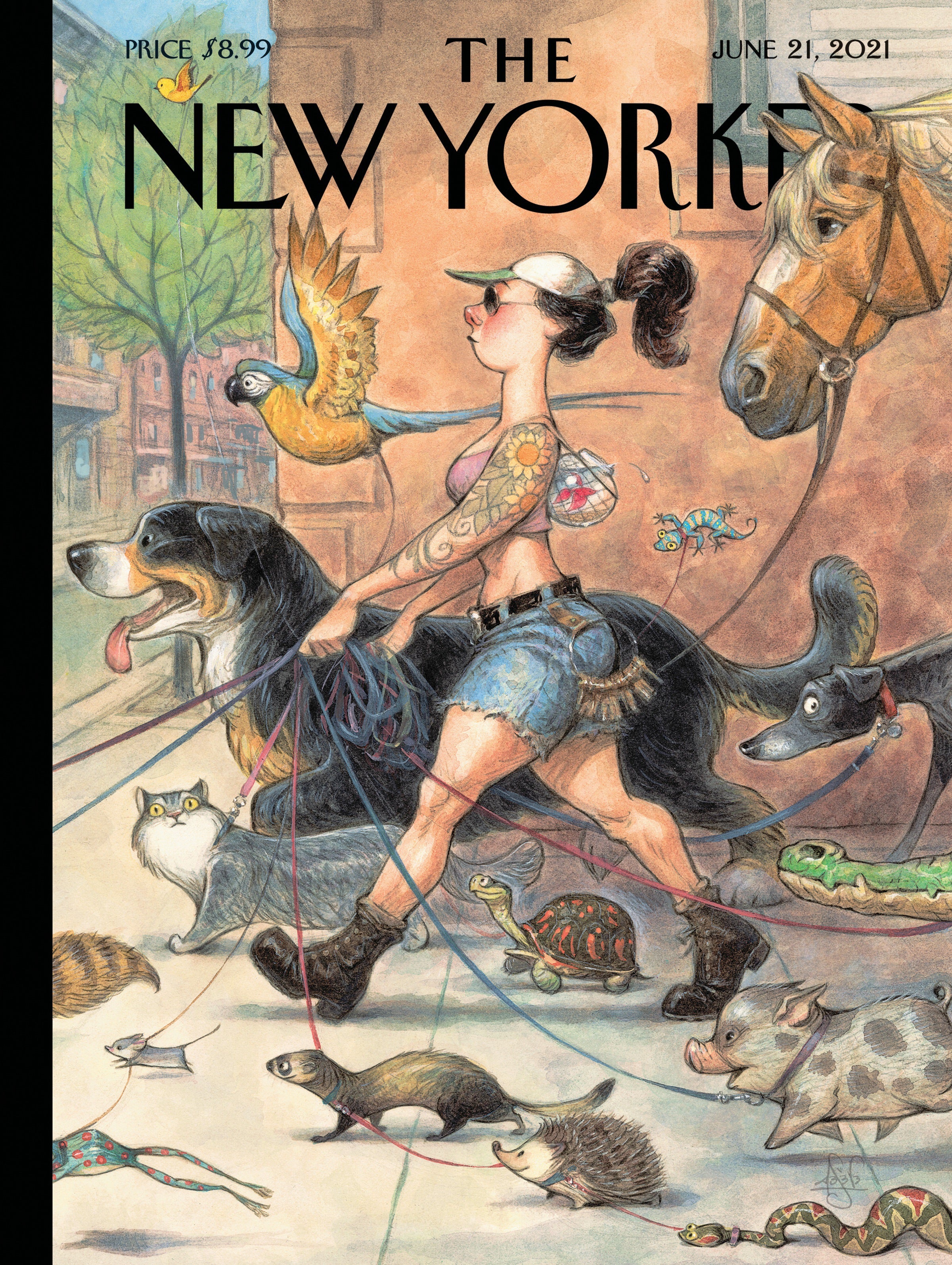 ★【未使用】New Yorker パズル 1500 Piece 動物達★ Local Fauna - 1500 Piece New Yorker Jigsaw Puzzle – New York