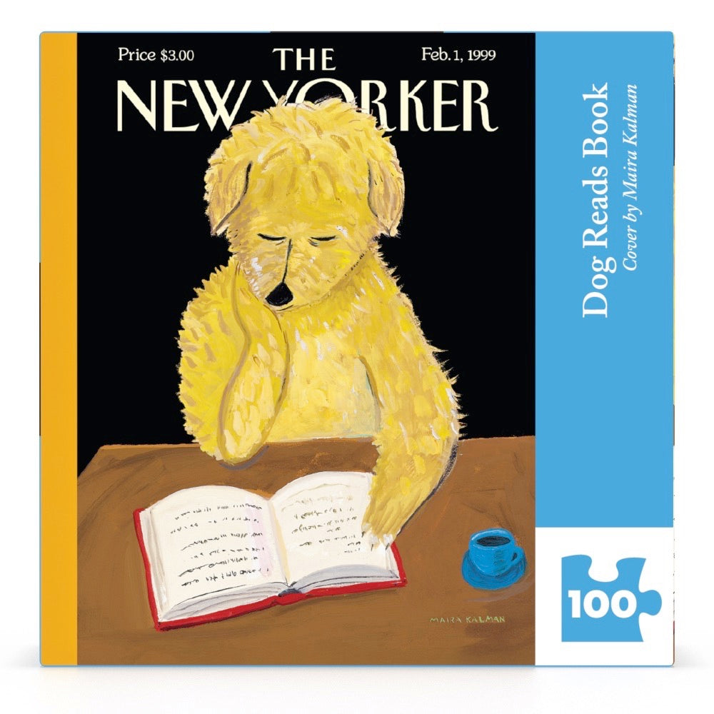 Dog Reads Book Mini Image 2