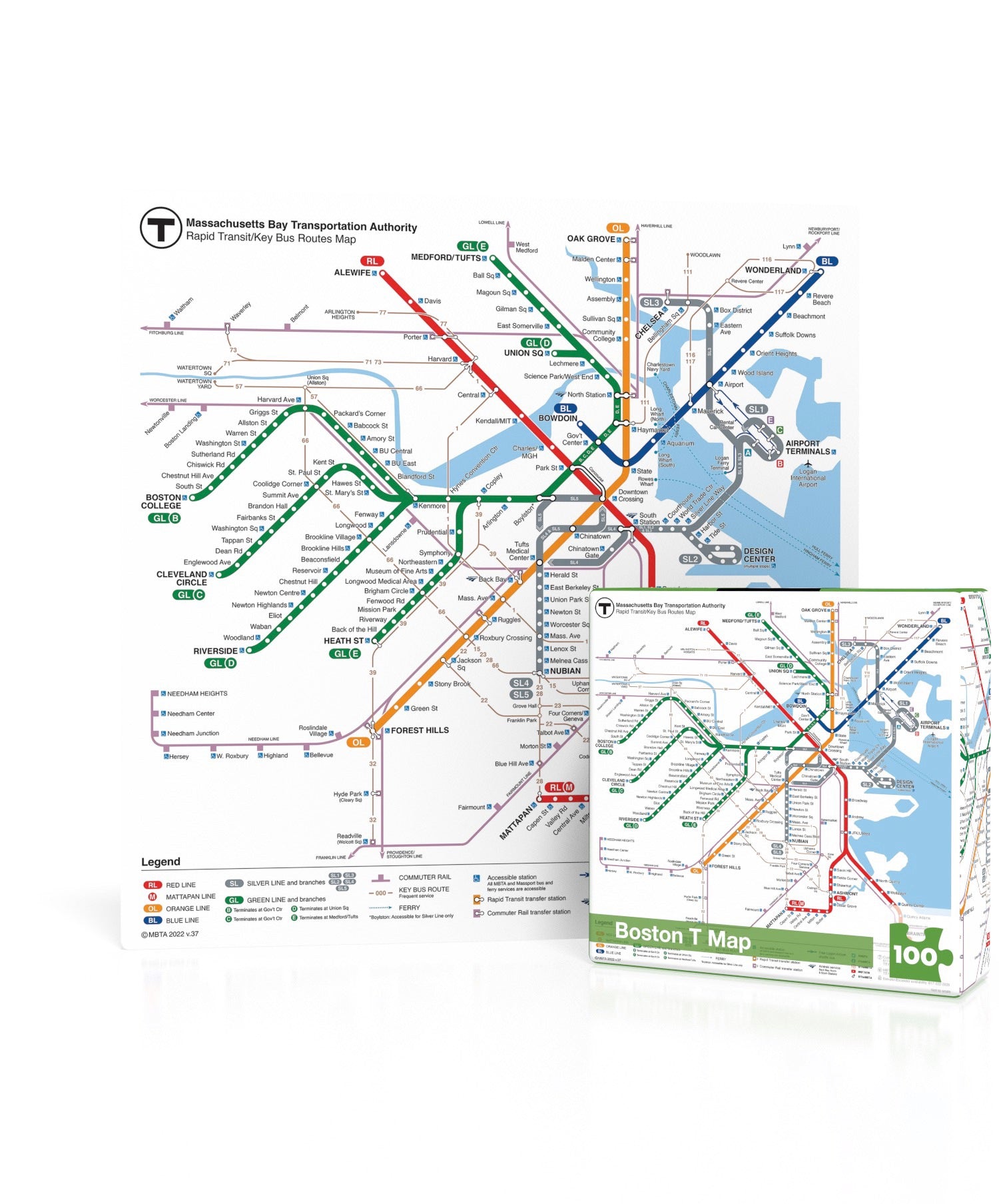 Boston T Map Mini Image 1