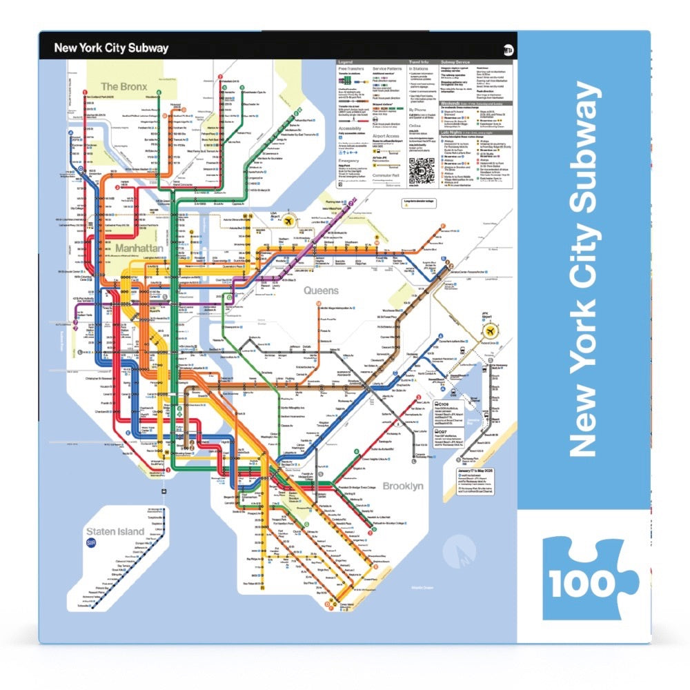 MTA Subway Map Mini Image 2