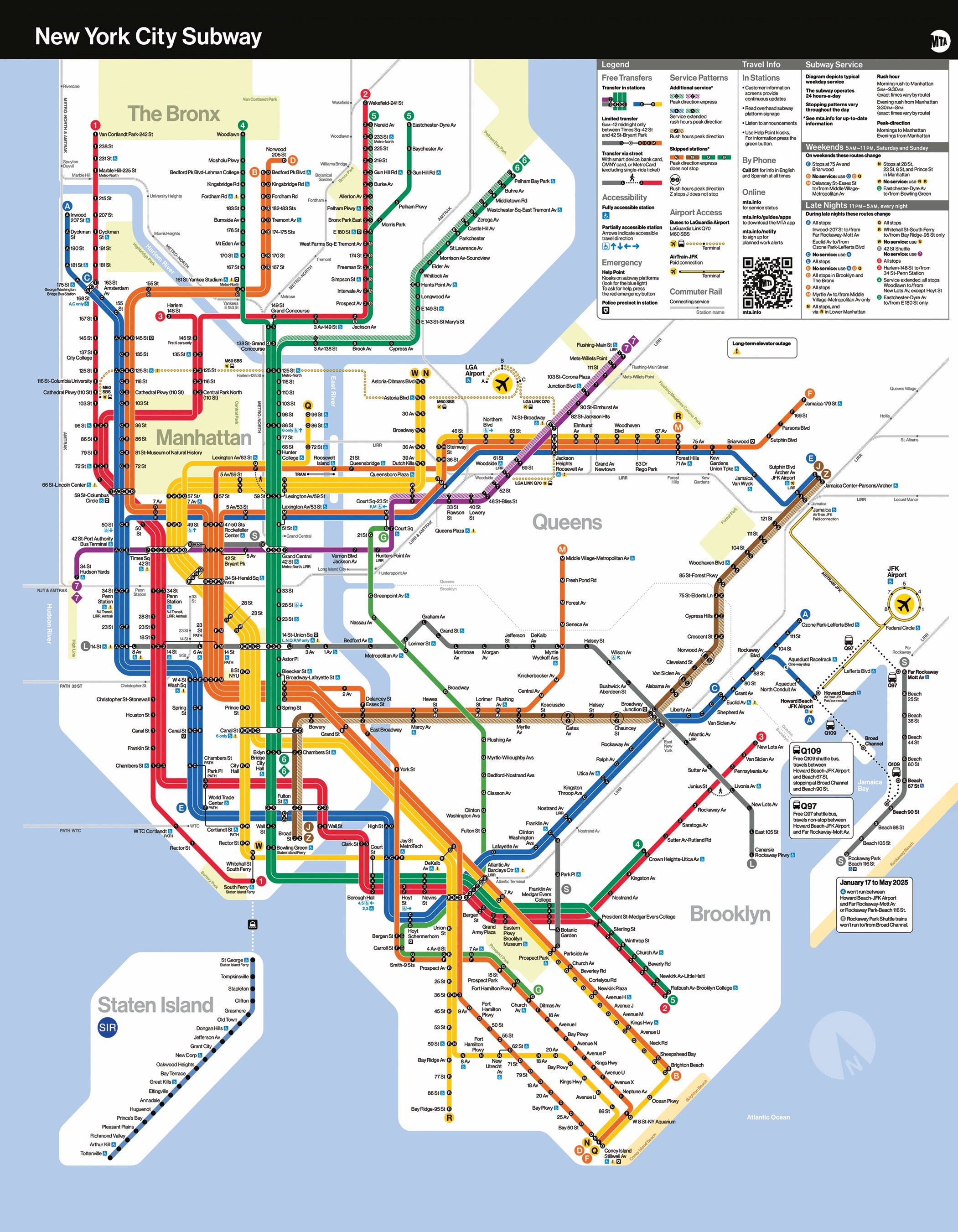 MTA Subway Map Mini Image 3