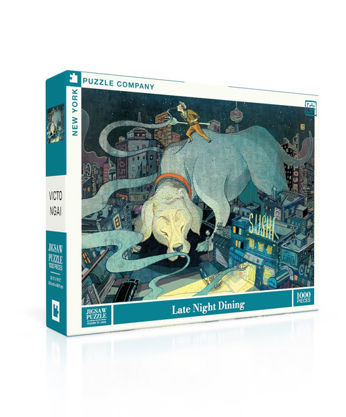 Late Night Dining - 1000 Piece Victo Ngai Jigsaw Puzzle – New York Late Night Dining - 1000 Piece Victo Ngai Jigsaw Puzzle – New York
