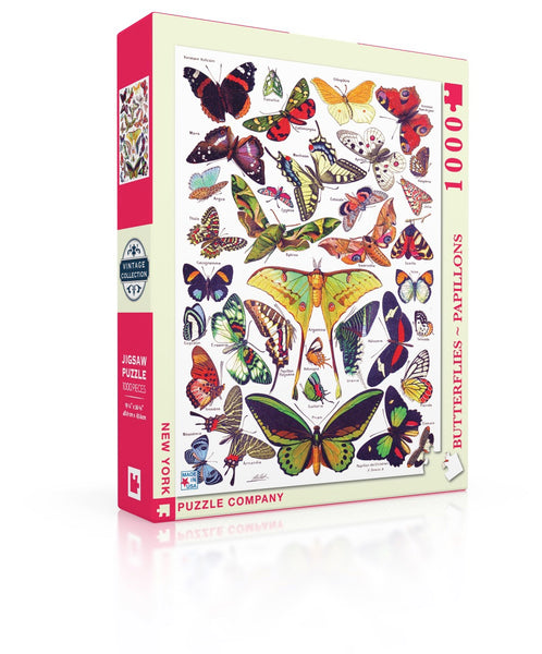 Papllon Vntage French Butterfly Chart By Adolphe Mllot Wall Clock...